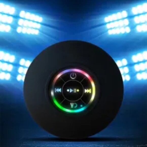 BTS-07 LED Colorful Light IPX4 Waterproof Wireless Bluetooth Speaker - Picture 6 of 8